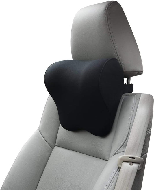 Womdee Car Neck Pillow - Headrest for Office and Gaming Chair - Soft Memory Foam Orthopedic Cushion - Chair Attachment for Neck Support - Ideal Head Neck Rest Pillow for Home Office and Driving